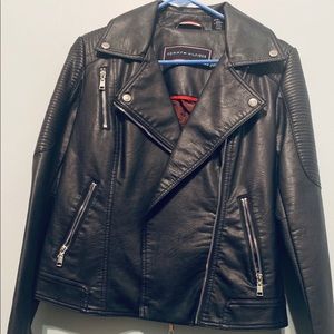 Tommy Hilfiger leather motto jacket
